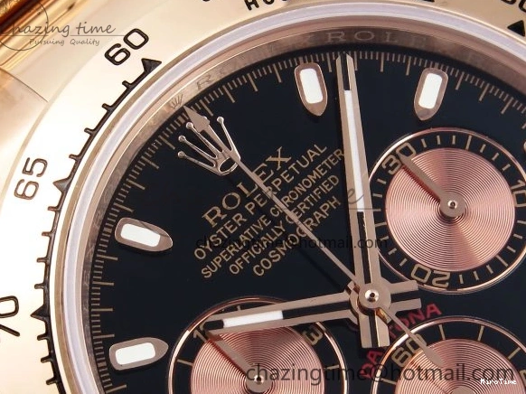 MiroTime 0111 DAYTONA 116505 RG OMF BEST EDITION BLACK RG DIAL ON RG BRACELET A7750 (SLIM MOVEMENT) Trendsetting 1797